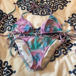 Rampage tie dye bikini set